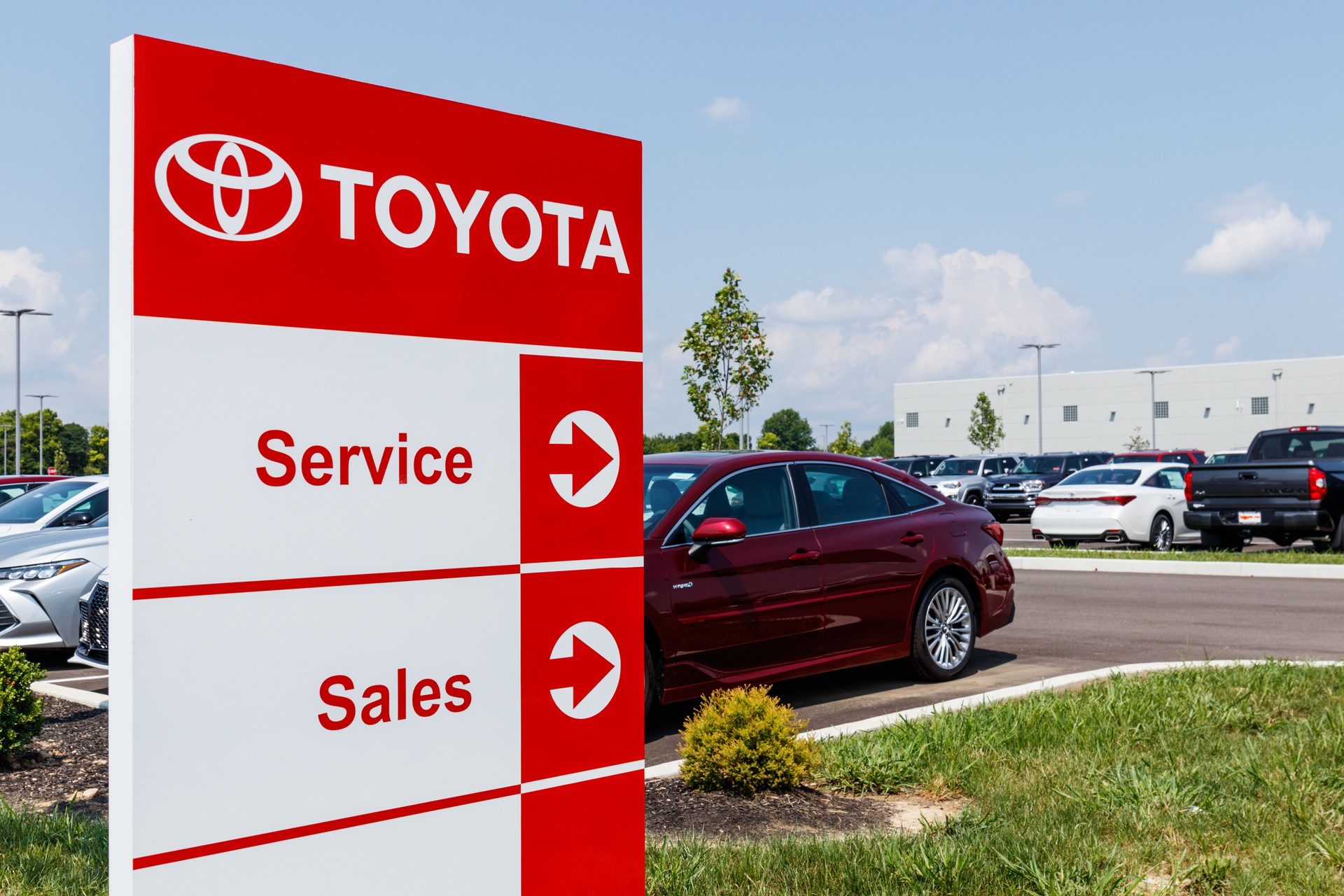 Toyota Car and SUV Logo and Signage. Toyota is the fifth largest company in the world by revenue IV